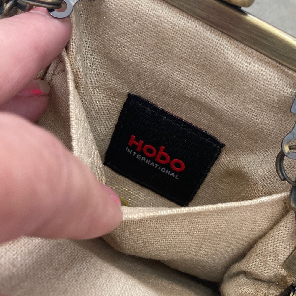 Hobo Embossed Chain Bag nwot. Gift not used. - Picture 4 of 6